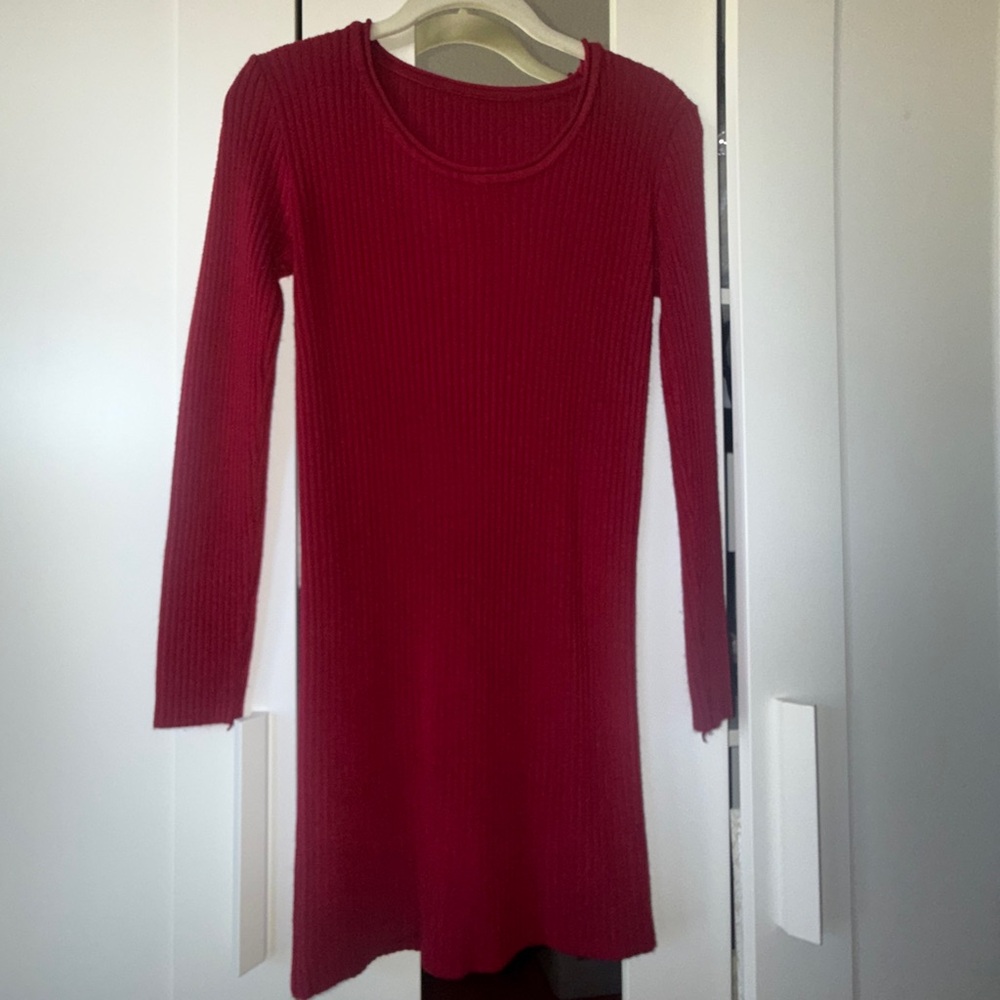 Ribbed Sweater Dress